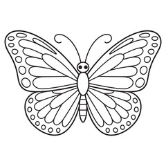 Butterfly Vector Icon, Insect, Nature, Wildlife, Colorful Wings