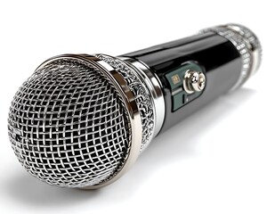 Modern Microphone, Studio, White Background