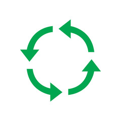 Obraz premium green recycle symbol