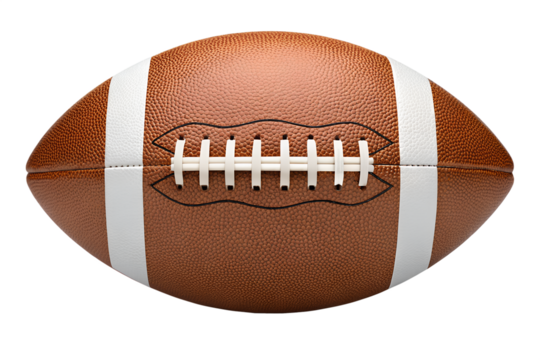 White Oval Football Realistic Image