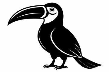 toucan sihouette black vector