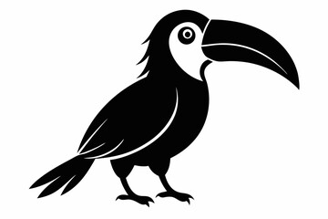 toucan sihouette black vector