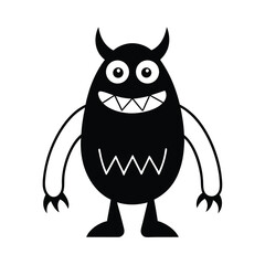 monster mash on white background 