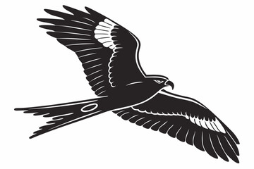 nightjar sihouette black vector