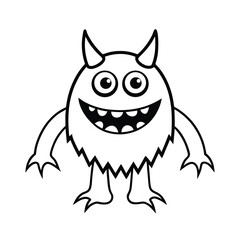 monster mash on white background 