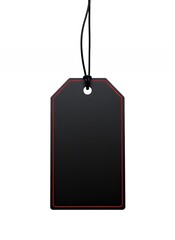Black Tag Hanging from Hook