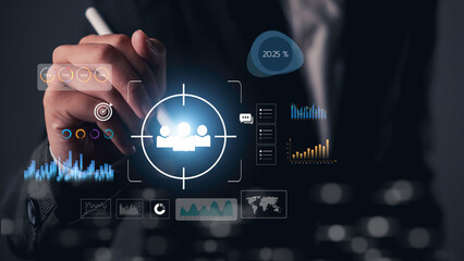 AI-Powered Advertising Strategy targeting Clients and Audiences with Data-Driven Marketing Campaigns for Enhanced Business Performance and Digital Engagement.