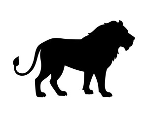 lion silhouette vector