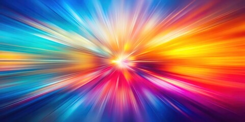 Obraz premium Abstract Colorful Radiating Lines of Speed and Light