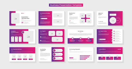 Powerpoint presentation slides template design. Minimal presentation layout for modern keynote presentation background, brochure design, website slider, landing page, annual report, company profile