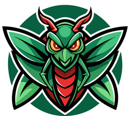 Dragonfly mascot logo