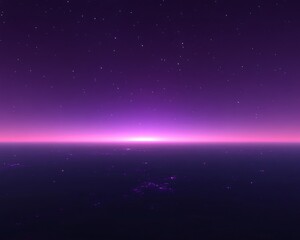 Purple Space Horizon View