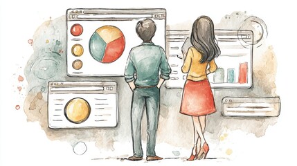 Interactive reports on targeted ads user experience in digital marketing