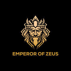 vector logo emblem of zeus