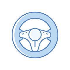 Steering Wheel Icon vector stock illustration