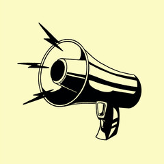 Fototapeta na wymiar Marketing megaphone illustration element vector
