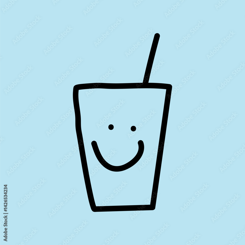 Poster drinking water beverage graphic element vector