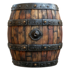 Fototapeta premium Rustic wooden barrel vintage market product photography close-up