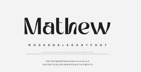 Mathew Lettering Minimalist Modern font	