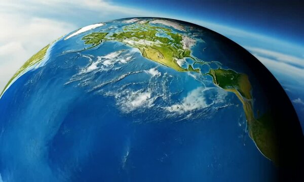 Detailed global map of the Earth's continents and oceans. - Powered by Adobe