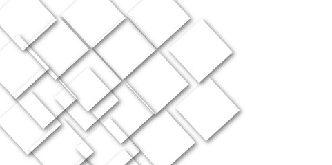 Vector abstract geometric square white graphic design banner pattern background.