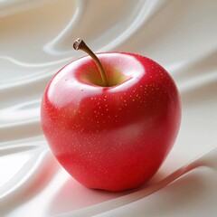 red apple on a white background