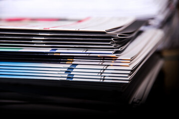 stack of magazines