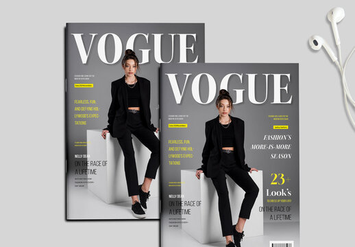 Summer Fashion Lifestyle Magazine Cover Design