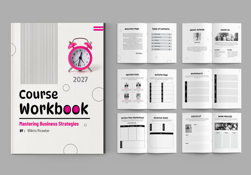 Course Workbook Template Layout