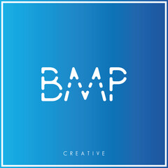 BMP Creative Minimal monogram and logo. Elegant leaves. Modern design. Premium Vector latter logo design. Creative Logo. Vector Illustration logo. letters Logo. Brand Identity  Logo.  Company Logo.