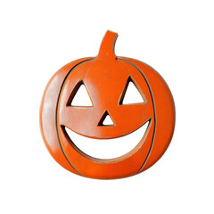 Happy Halloween Jack-o'-lantern Decoration - Carved Pumpkin