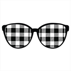 buffalo plaid Mom Messy Bun Sunglasses Illustration, Mama Messy Bun Hairband clipart, Messy Bun Design For Women