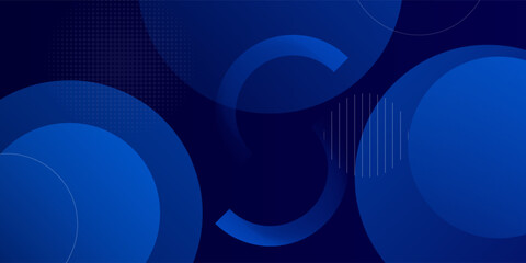 Abstract blue geometric background. Dynamic shapes composition. Eps10 vector