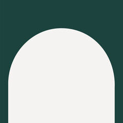 Arch shape frame vector