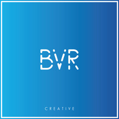 BVR Creative Minimal monogram and logo. Elegant leaves. Modern design. Premium Vector latter logo design. Creative Logo. Vector Illustration logo. letters Logo. Brand Identity  Logo.  Company Logo.