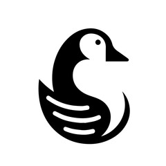 Fototapeta premium The beautiful Swan Shape Logo Symbol Icon 