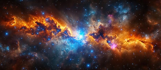 Fototapeta premium A breathtaking view of the cosmic tapestry of the Tarantula Nebula.