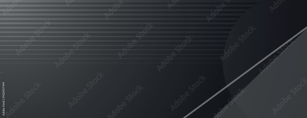 Poster dark gray background with a sleek, modern style. the background features subtle gray lines and geome