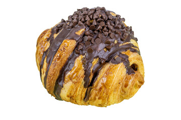 Delicious homemade chocolate chip pastry including cookie and muffin are tasty sweet snacks, often baked for breakfast or dessert