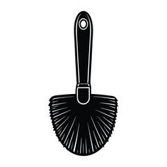 isolated Black vector drafting brush WIith White Background