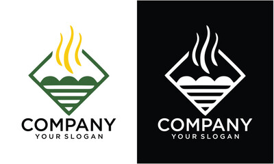 Creative Boho Summer Beach Illustration . Groovy Geometric Sun, Seashells, Bird, Wave and Flower. Vector Abstract Square Tropical Icons in Freehand Retro Style for Logo, Print, Pattern, Poster, Web