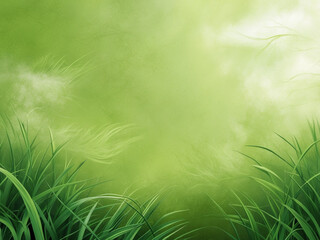 Fresh Green Grass with Natural Texture