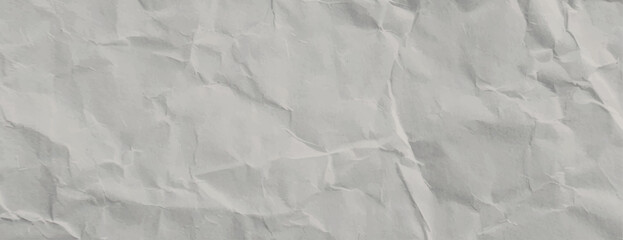 Crumpled paper background, white and textured. The background features a white color with a wrinkled, paper-like texture. Paper texture background vector. Gray background.