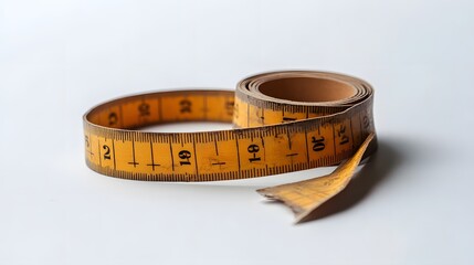 Vintage Tape Measure with White Background. (4)