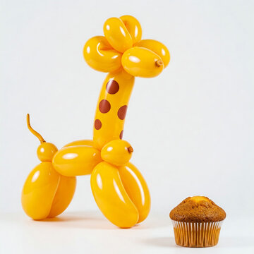 balloon sculpture of a giraffe  balloon modelling