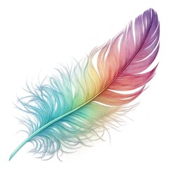 colorful pink and white feathers background illustration