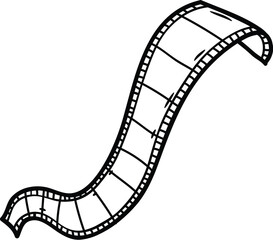 Fototapeta premium Film reel. Vector illustration. 