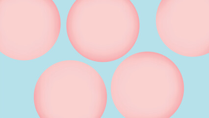 Abstract circle pastel shape blue pink desktop wallpaper vector. Patel shape blue pink background. Abstract circle shape blue pink pastel desktop wallpaper background vector