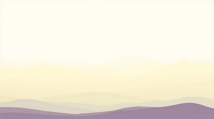Misty Purple Mountain Landscape.
