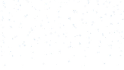 Falling or floating snowflake overlay on transparent background